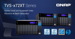 QNAP presenta el nuevo NAS 10GbE y Thunderbolt 3 de la serie TVS-x72XT